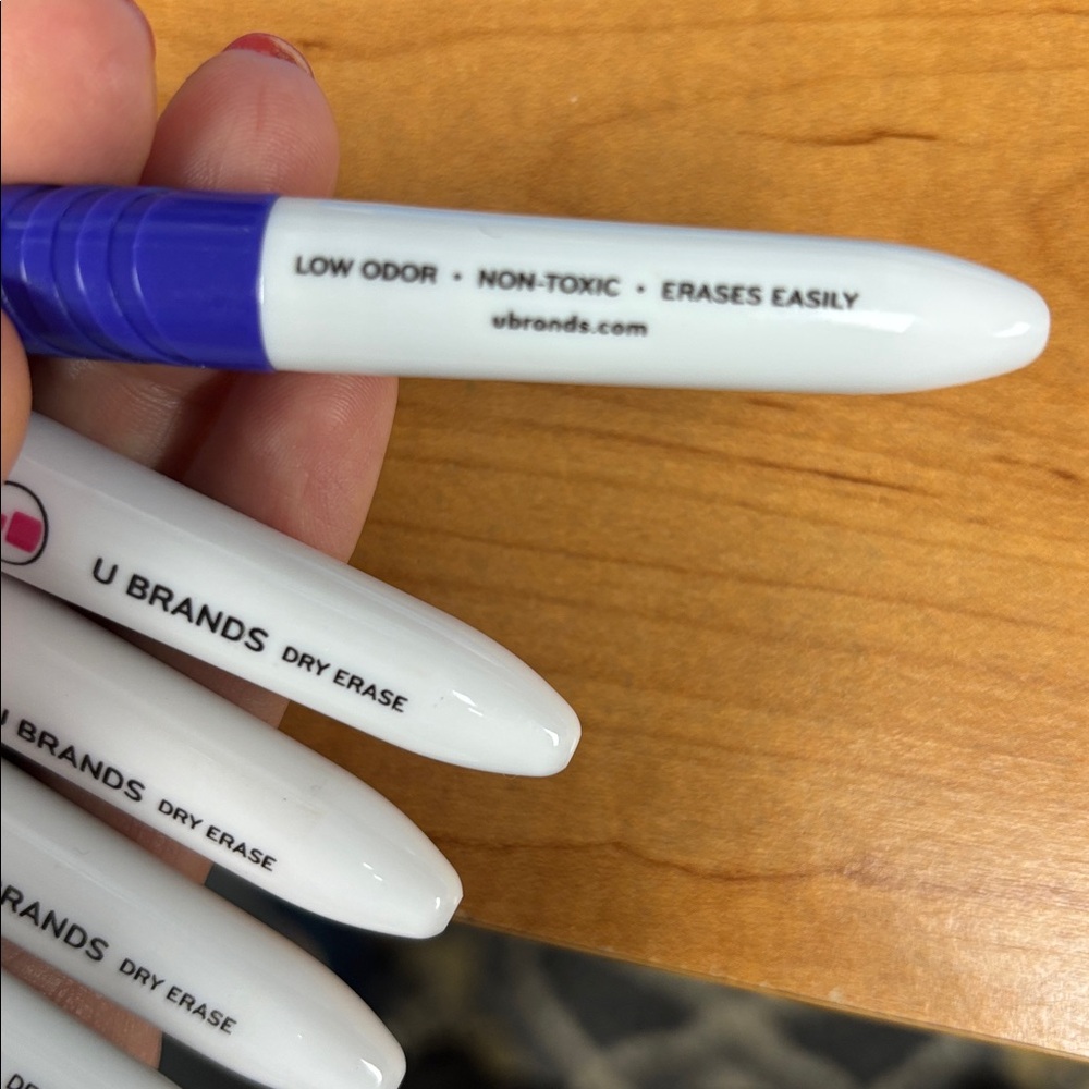 U Brands Dry Erase mini Marker Set - Bright Multi Colors - Picture 3 of 3